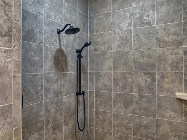 ENERGY STAR-rated fans remove humid air from bathrooms. Low-flow water fixtures were used throughout the home. Materials and finishes chosen for use in construction of the home emit low or no VOC.