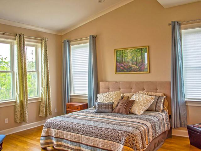 A fresh air intake brings in fresh outside air that is filtered through a MERV 13 filter and an ultraviolet light filter before being distributed throughout the home via the high-velocity duct system.