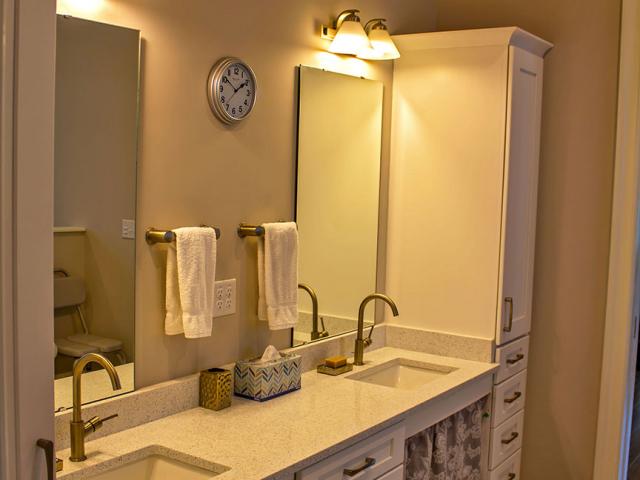 The water-saving faucets, showers, and toilets that were chosen carry the EPA WaterSense label, meaning they meet strict specifications for water efficiency and performance.