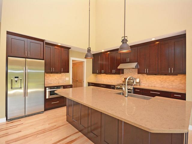 The home's high-efficiency ENERGY STAR refrigerator and dishwasher and advanced technology LED lighting contribute to energy and water savings throughout the home.