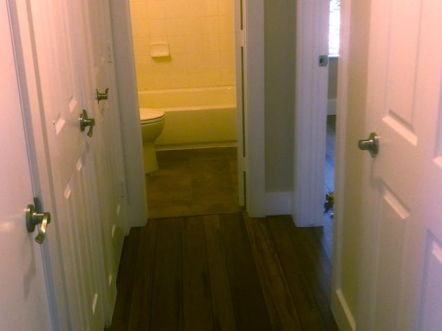 The water heater was centrally located so that no water-using appliance was farther away than 15 feet. Short pipe runs mean that less hot water is lost waiting for it to warm up.