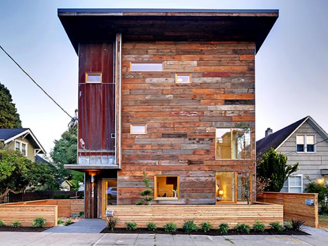 Dwell Development built this 2117-square-foot home in Seattle, Washington, to the performance criteria of the U.S. Department of Energy Zero Energy Ready Home (ZERH) program.
