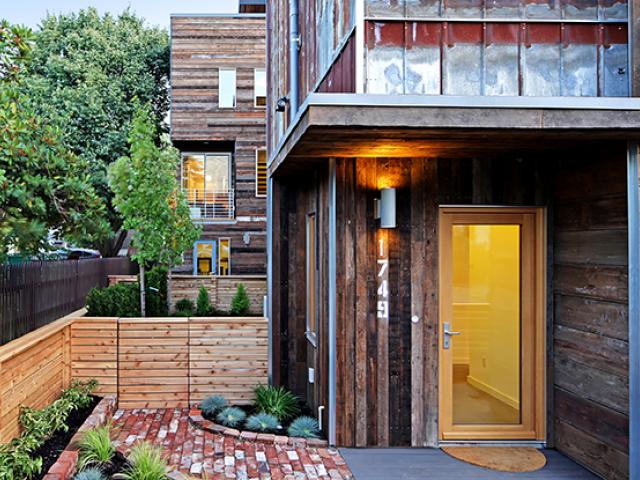 Exterior lights are energy efficient light emitting diodes (LEDs)