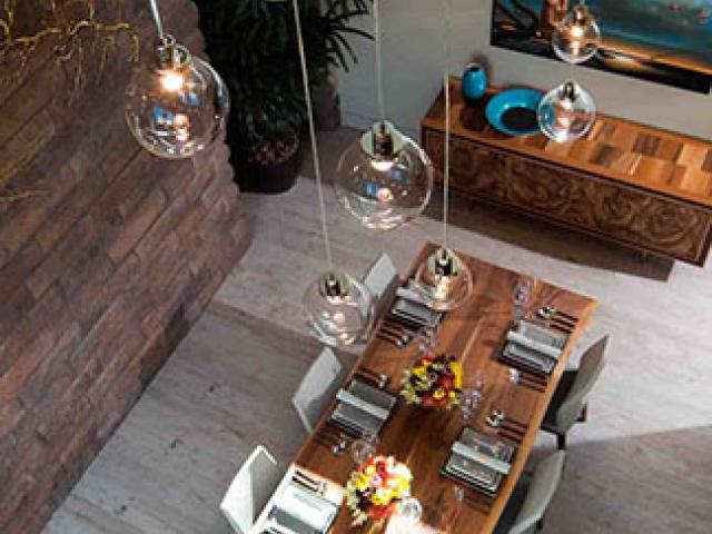 Advanced lighting technology with LED-based fixtures cuts energy use and reduces heat output.