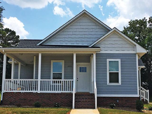 Habitat for Humanity of Catawba Valley built this 1,340-square-foot home in Hickory, North Carolina, to the performance criteria of the U.S. Department of Energy Zero Energy Ready Home (ZERH) program.