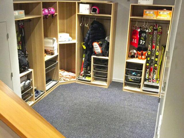 This home's finished, conditioned basement provides extra living and storage space for the homeowners.