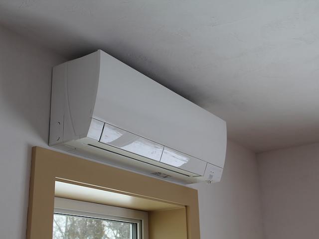 One high-efficiency mini-split ductless heat pump provides for all of the home's heating and cooling needs.