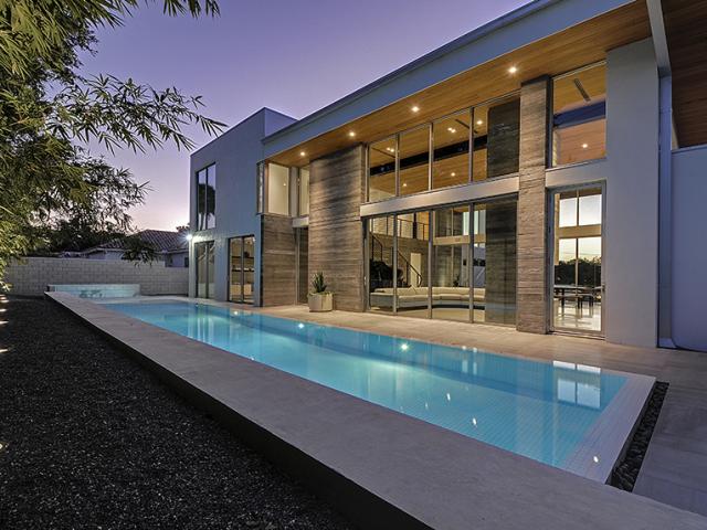 All of the interior and exterior lamps are energy-efficient light emitting diode (LED) lighting.