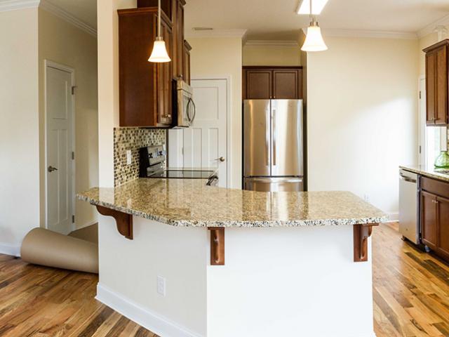 ENERGY STAR appliances and ceiling fans, LED lighting, and water-saving plumbing fixtures help reduce energy and water usage in the efficient home.