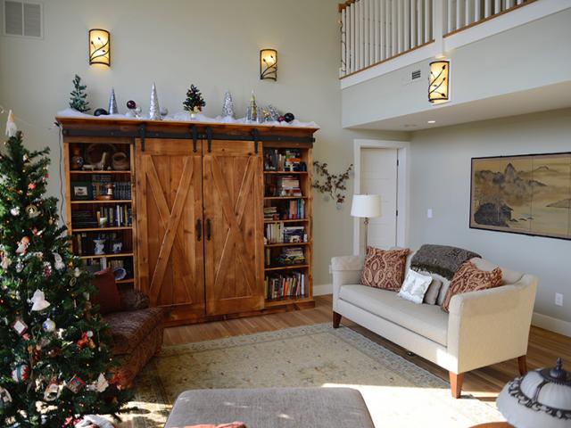 An advanced ground-source heat pump comfort system provides heating and cooling to the home.