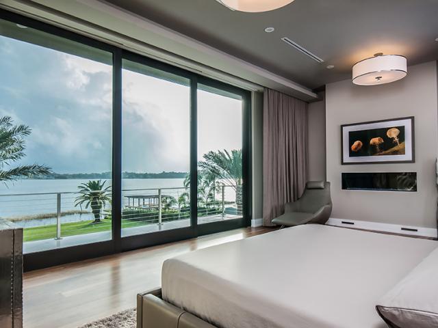 A super-efficient dehumidifier pulls extra humidity out of the home while supplying fresh air, which is balanced with the timer-controlled bath exhaust fans.