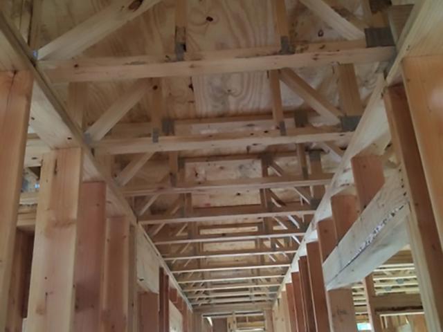 Custom-made floor and roof trusses were designed to allow straight runs for HVAC ducts.
