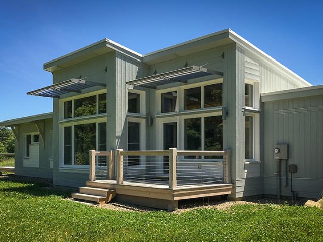Unity Homes built this 1,758-square-foot custom home in Walpole, New Hampshire, to the high performance criteria of the U.S. Department of Energy Zero Energy Ready Home (ZERH) program.