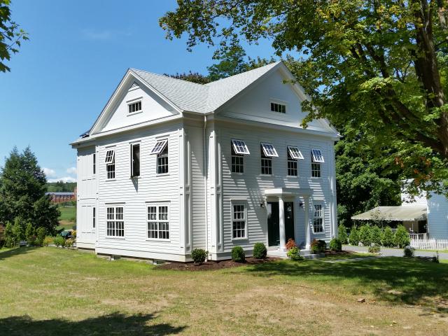 This home on the campus of the nearly 100-year-old Taft School in western Connecticut was designed to fit in with its historic surroundings while the energy-efficiency features built into the home help it serve as a living laboratory for the students.