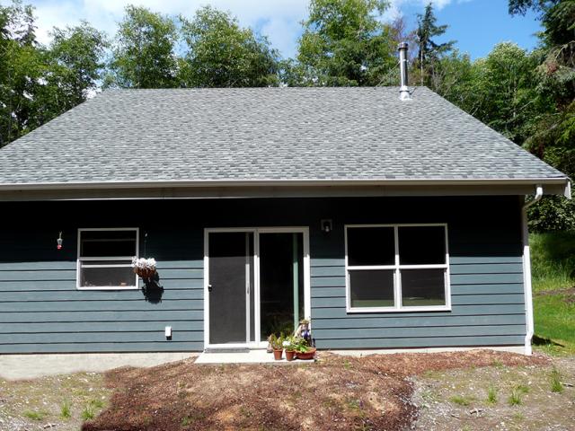 Clifton View Homes built this 1,852-square-foot home in Greenbank, Washington, to the performance criteria of the U.S. Department of Energy Zero Energy Ready Home (ZERH) program. The south-facing roof is designed to hold enough solar photovoltaic panels to power the home and an electric car.