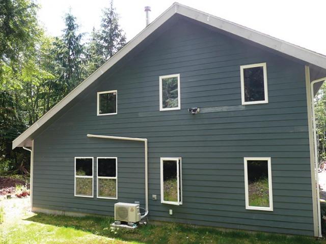 This home is expected to save $880 per year in energy costs after cutting energy consumption in half. The walls are constructed with structural insulated panels that require less assembly time on site than stick-built homes and provide continuous insulation with almost no thermal bridging (or heat transfer through wall studs).