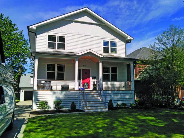 BrightLeaf Homes built this 4,608-square-foot home in Brookfield, Illinois, to the performance criteria of the U.S. Department of Energy Zero Energy Ready Home (ZERH) program.