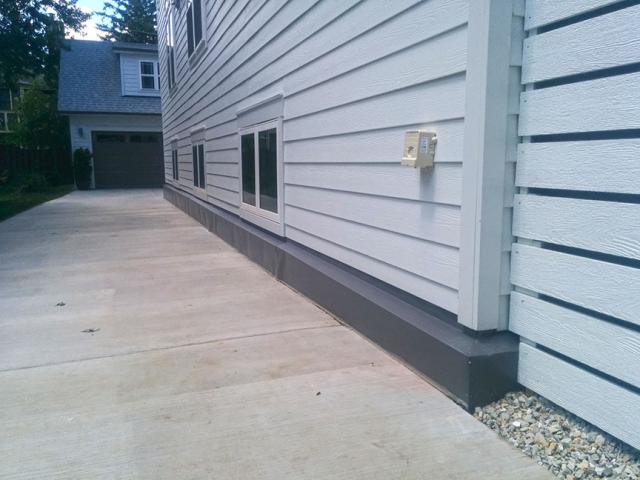 About half of the basement is above grade, allowing for plenty of daylight to enter the 36-inch-tall basement windows on both sides of the house.