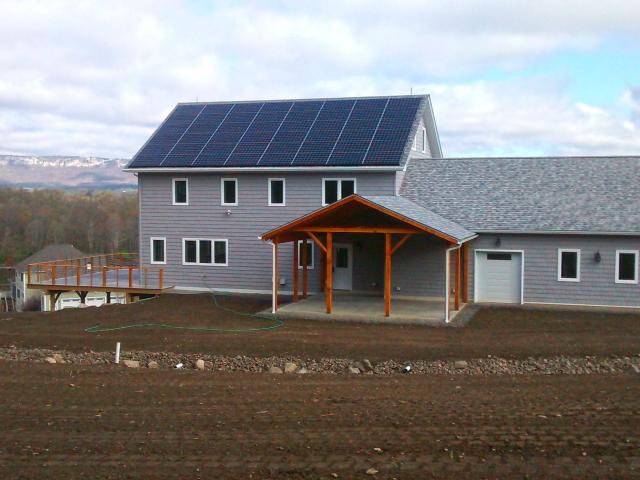 The builder installed a 13.44-kW photovoltaic electric generation system that adds about $2,000 per year in energy cost savings to the already efficient home.