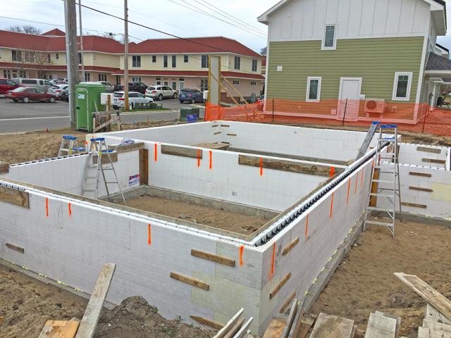 Insulated concrete forms combine rigid foam insulation panels with a steel-reinforced poured concrete core to provide a durable and efficient foundation wall that is part of a continuous thermal blanket.