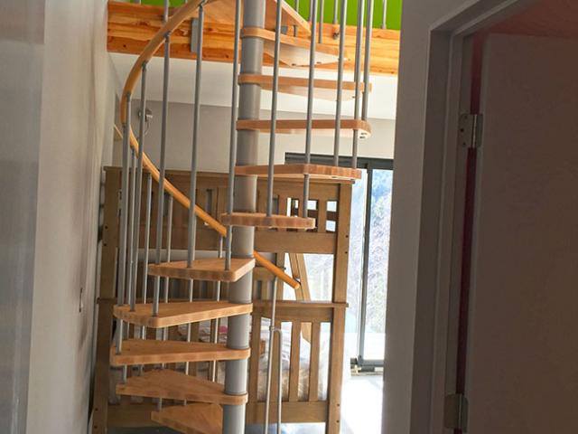 Two heat recovery ventilators provide fresh, filtered air throughout the home. The HRVs incorporate heat exchangers that transfer heat from the warmer air stream to the cooler air stream, helping to keep warmth in the home in the winter and out of the home in the summer.