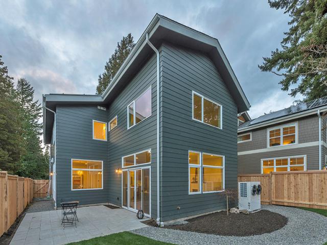 The home’s high-performance SIP walls and roof combined with advanced HVAC and a 9.5-kW solar electric generating system plus solar water heating to provide the homeowner with nearly $1,900 in annual energy cost savings compared to a similar-sized home built to the 2012 IECC.