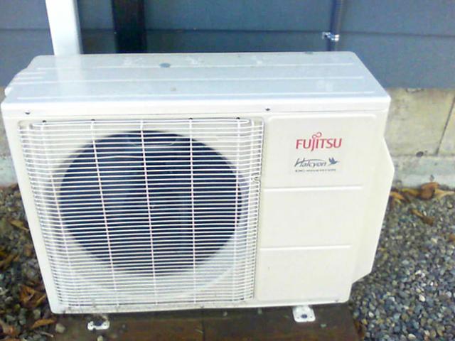 The entire home’s heating and cooling needs are met by one ductless mini-split air-source heat pump.