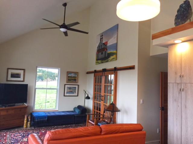 All of the home's lighting is equipped with LED bulbs, including the ENERGY STAR ceiling fan.