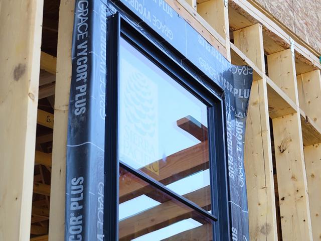 The high-performance windows are properly flashed to keep out rain, drafts, dust, and insects.