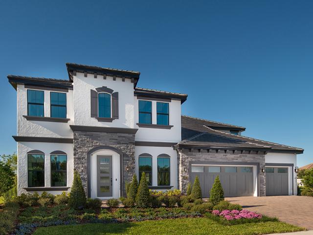 Meritage Homes built this 5,778-square-foot custom home in Orlando, Florida, to the high performance criteria of the U.S. Department of Energy Zero Energy Ready Home (ZERH) program.