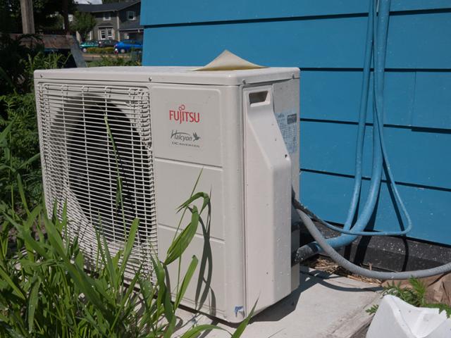 The heat pump uses 5.33 times less electricity to heat the space than a conventional electric resistance heater.