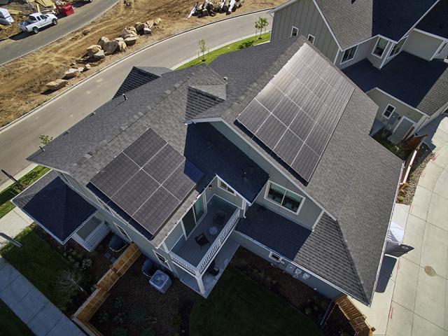 Solar panels should help this highly efficient home achieve zero energy bills for its homeowners.