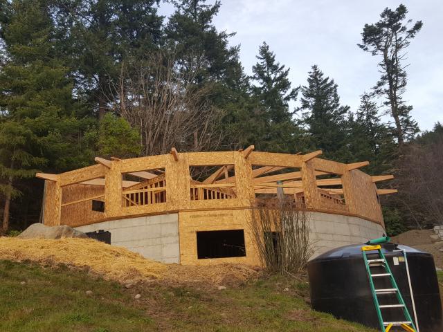 The restrictions of a narrow, angled lot with a 100-foot setback from the lake and a desire to fit into the natural surroundings both helped to dictate the &amp;quot;modern treehouse&amp;quot; design of this home, with deep overhangs that protect the south-facing windows from overheating in high summer sun.