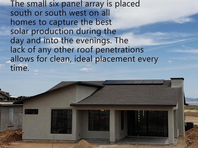 When combined with a 10-kW battery, the small 6-panel, 1.89-kW PV array is all the home needs to meet most of its power needs.