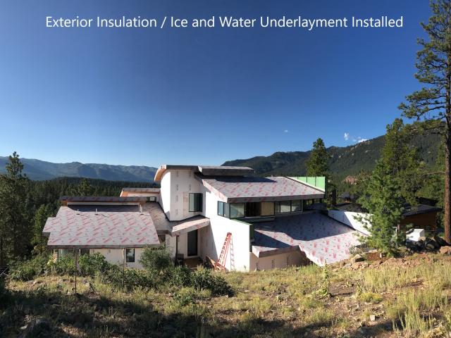 Rather than just installing ice-and-water shield in the valleys and at the eaves, the builder covered the entire roof deck with it, helping make the roof assembly especially impervious to storm damage.