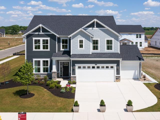 Beazer Homes built this 2,829-square-foot production home in New Whiteland, Indiana, to the high performance criteria of the U.S. Department of Energy's Zero Energy Ready Home (ZERH) program.