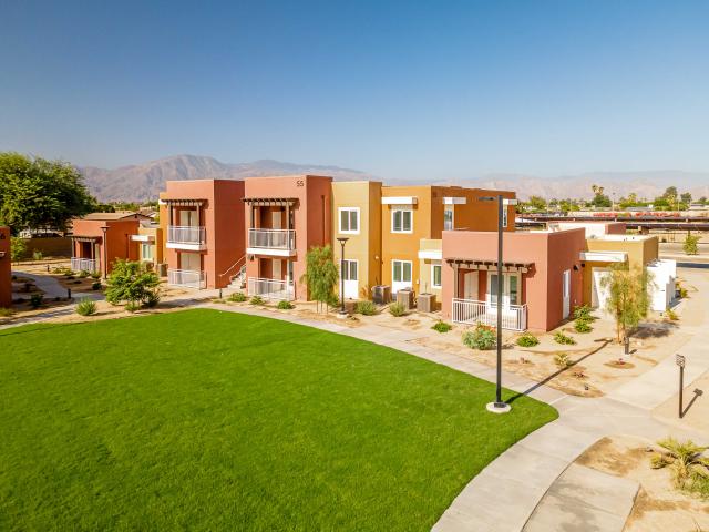 Sun Country Builders and Coachella Valley Housing Coalition built this 87,412-square-foot multifamily complex in Indio, California, to the high performance criteria of the U.S. Department of Energy’s Zero Energy Ready Home (ZERH) program.