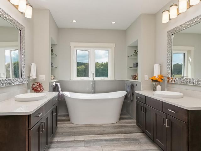 All of the home's plumbing fixtures meet the EPA's WaterSense criteria for water savings.