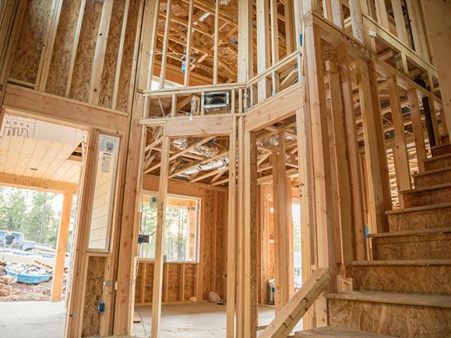 To minimize heat loss, all of the home’s ducts are located within the conditioned space of the home, either in open-web floor joists or in the conditioned attic.