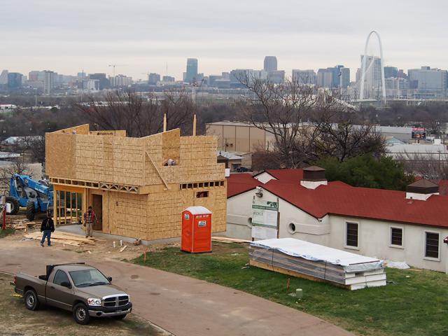 The compact home was constructed with structural insulated panels (SIP) for continuous thermal protection around the walls and roof.
