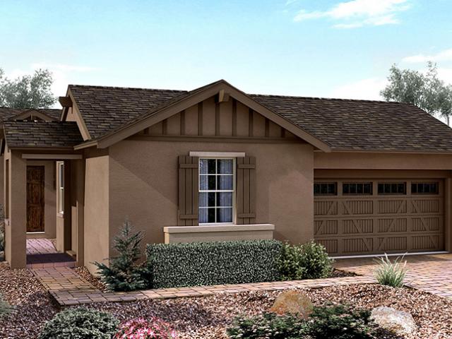 The tile roofs and stucco and stone siding blend in with other homes in Prescott, but this home's exceptional energy efficiency stands out.