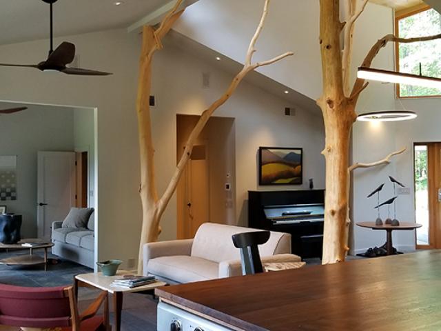 All of the paints and finishes used in this EPA Indoor airPLUS certified home are low-/no-VOC-emitting.