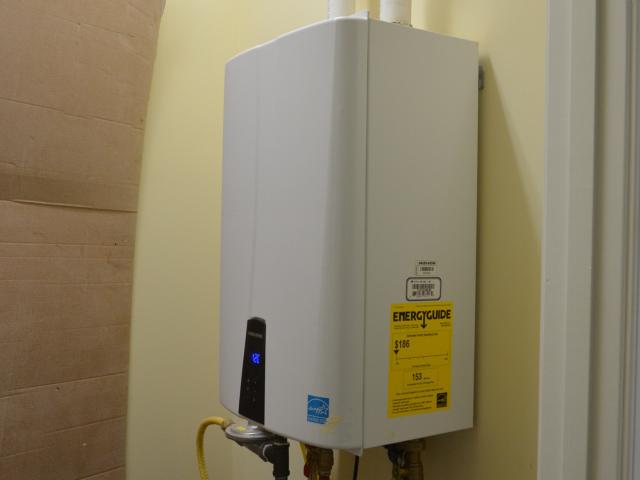 Two highly efficient endless hot water heaters ensure hot water is always available throughout the home.