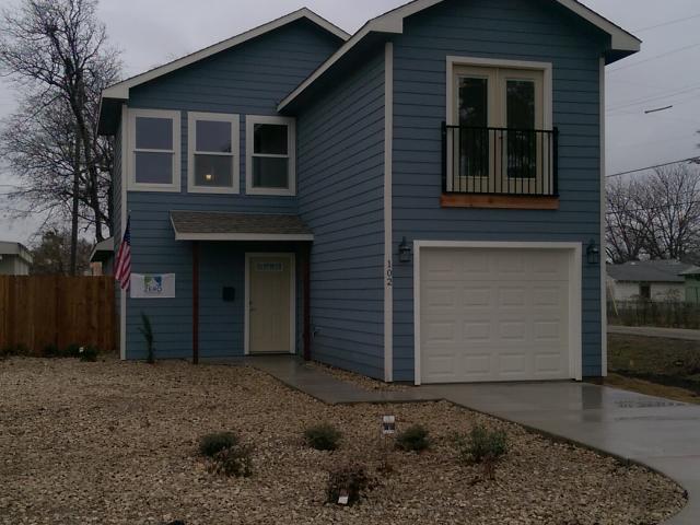 This affordable energy-efficient home was built for a husband and wife, both veterans, and their young children.