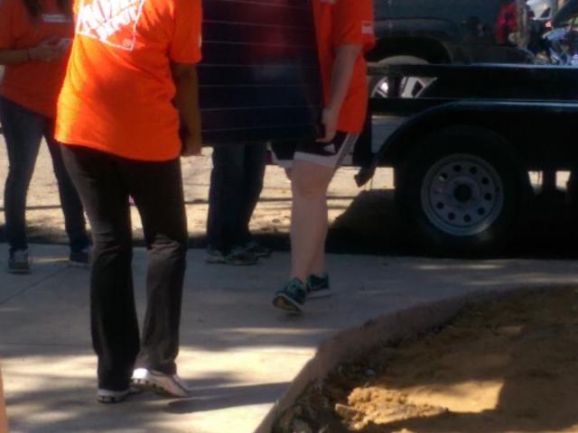 Volunteers helped construct the affordable, high-performance home, which includes solar electric panels to help ensure lower energy bills well into the future.