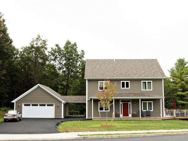 Greenhill Contracting built this 4,454-square-foot home in New Paltz, New York, to the performance criteria of the U.S. Department of Energy Zero Energy Ready Home (ZERH) program.