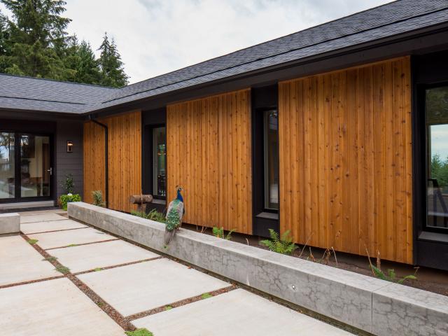 This high-performance two-story home has been certified to the criteria of the DOE's Zero Energy Ready Home program, the Passive House Institute U.S., and the Pacific Northwest's Earth Advantage program platinum level.