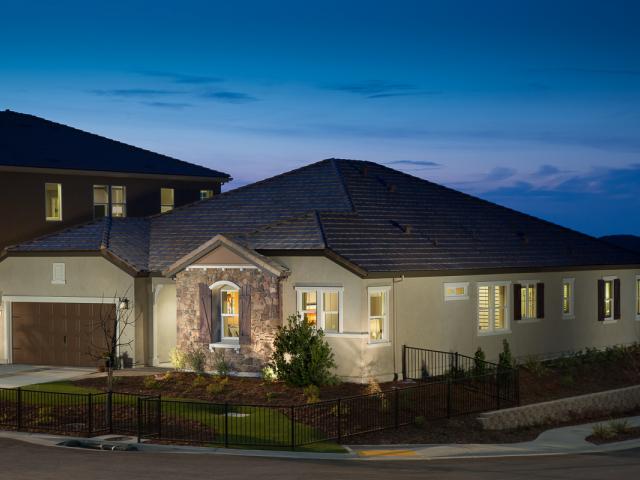 KB Home built this 2,612-square-foot home in El Dorado Hills, California, to the performance criteria of the U.S. Department of Energy Zero Energy Ready Home (ZERH) program.