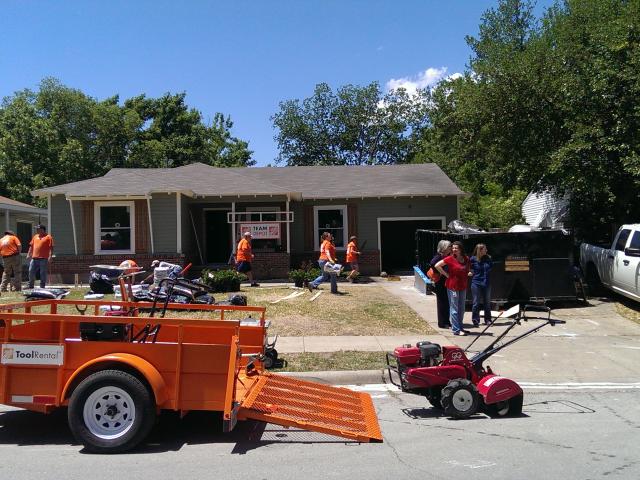 An army of volunteers worked with Carl Franklin Homes and Green Extreme to renovate the 1,270-square-foot home, which went to a disabled veteran.