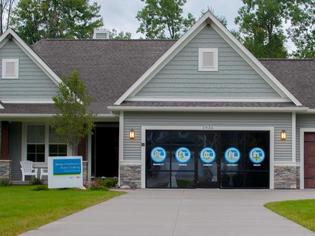 This U.S. DOE Zero Energy Ready Home in Midland, Michigan, by Cobblestone Homes earned a Home Energy Rating System (HERS) score of 49, well below the typical new home HERS score of 85 to 100.